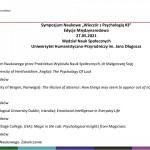 Przejdź do - Scientific Symposium „Evening with Psychology #3” International Edition 27.05.2021